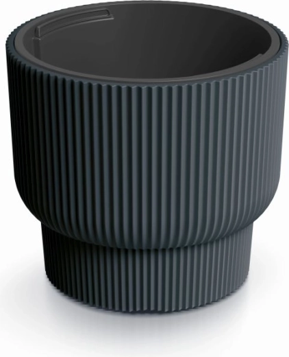 Kvetináč s vložkou MILLY 39,5 cm antracit