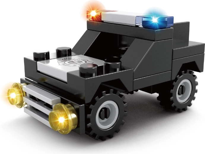 Kompatibilná stavebnica BLOXO policajné auto, 31 dielikov