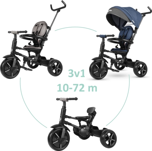 Trojkolka QPlay Rito star blue skladacia (10–72 mesiacov)
