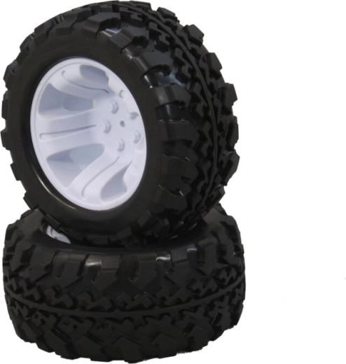 Kolesá s pneumatikami Tiger BL 1:10, biele