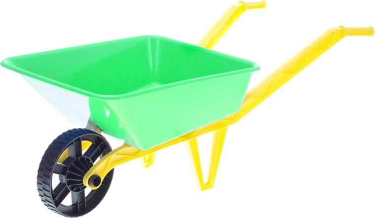 Detské plastové fúrikové koliesko na piesok zelené 72 × 29 × 25 cm