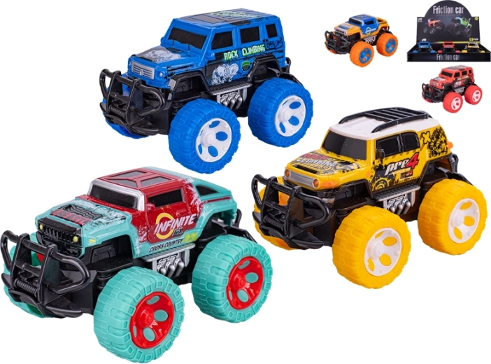 Terénne auto na zotrvačník 14 cm