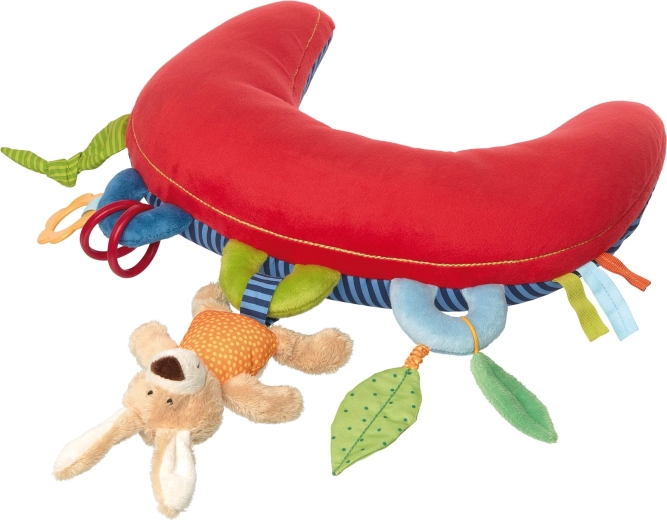 Sigikid vankúšik na bruško s aktivitami a hrkálkou 37 cm