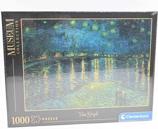 Clementoni puzzle 1000 dielikov Múzeum – Hviezdna noc nad Rhônou