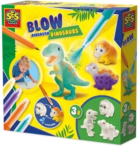 SES fixky s efektom aerografu – dinosaury (3 figúrky)