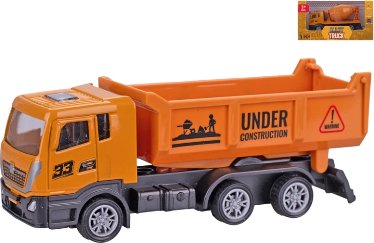 Kovový stavebný model s pohonom na spätný chod 12 cm