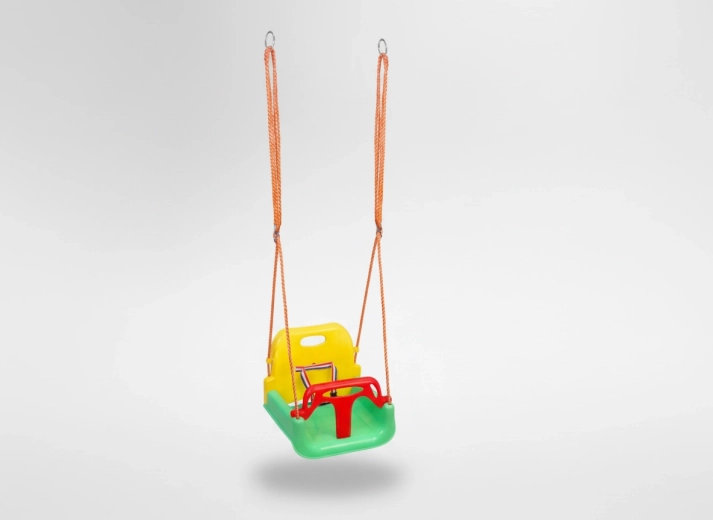 Detská vedierková hojdačka s vysokým operadlom 42 × 38 × 41 cm