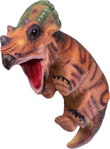 Hnedý maňások dinosaurus mláďa 42 cm - 1 kus