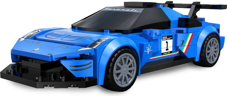 Stavebnica CaDA Maserati GT2 v mierke 1:24, modrá
