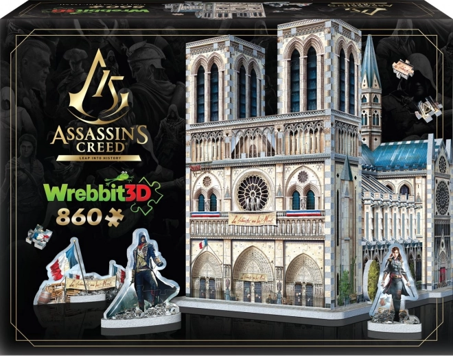3D puzzle Assassin's Creed Unity: Katedrála Notre-Dame 860 dielikov