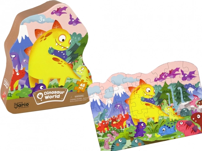 Puzzle Dinosaury sopka 48 kusov