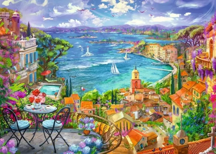 Ravensburger puzzle Saint-Tropez 1000 dielikov