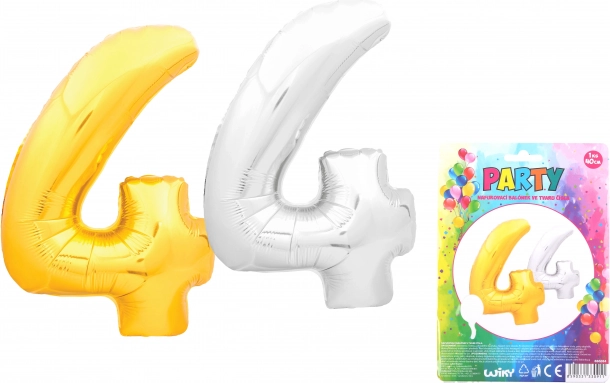 Nafukovací balónik číslo 4