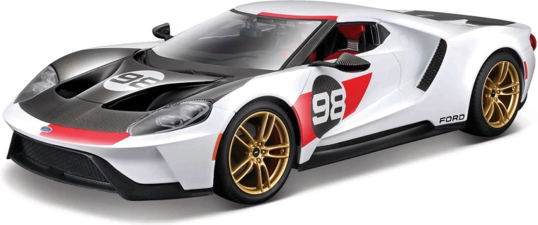 Maisto Ford GT Heritage 2021 biely model auta 1:18