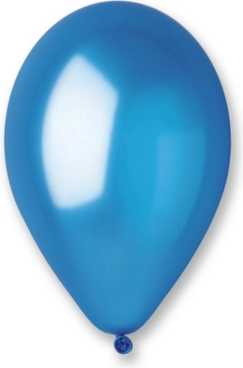Metalické modré balóniky 25 cm