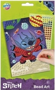 Výroba obrázka Stitch – kreatívna sada s korálkovými samolepkami