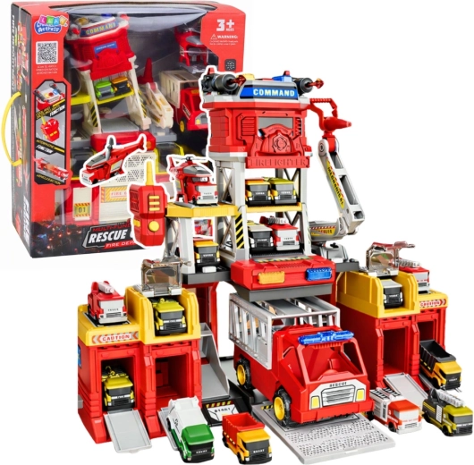 Hasičská záchranná stanica – multifunkčná základňa so svetlami a zvukmi