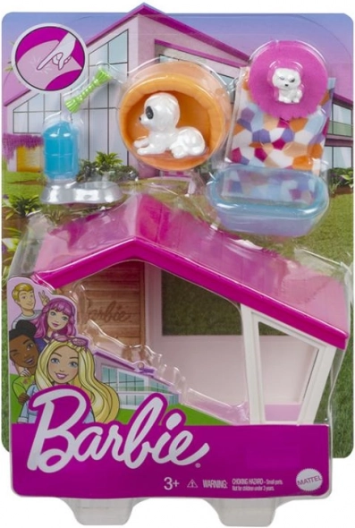 Barbie mini herný set s domácim miláčikom