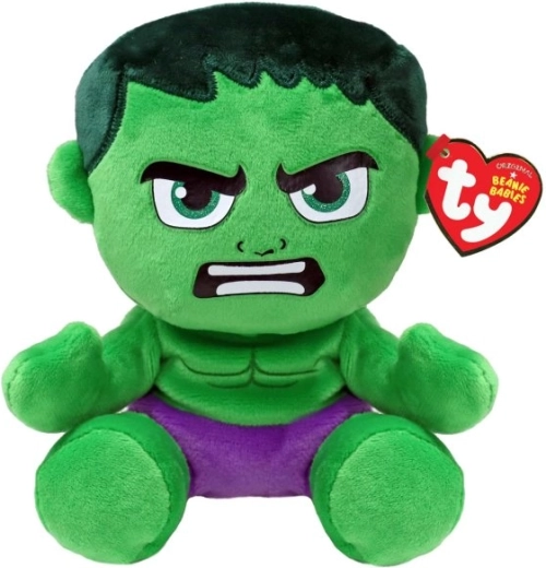 Ty Marvel Hulk plyšová figúrka soft 15 cm - 1 kus