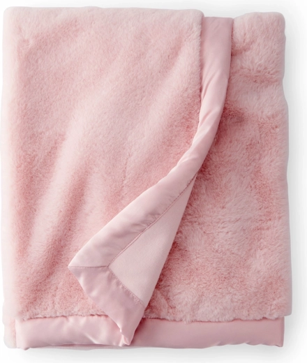 Carter's detská dvojvrstvová deka z umelej kožušiny Pink 80 × 110 cm