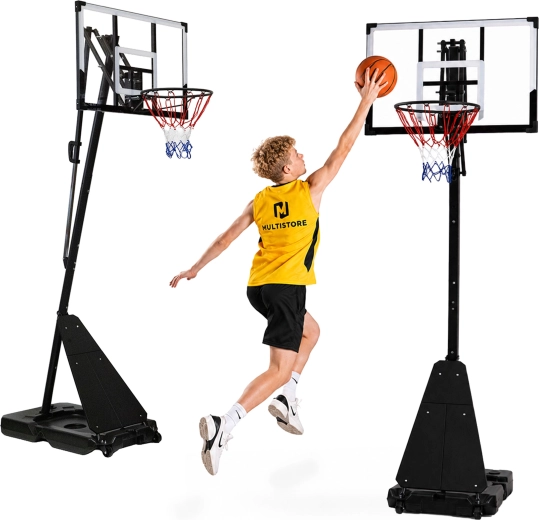 Movepro voľne stojaci basketbalový kôš s nastaviteľnou výškou do 305 cm