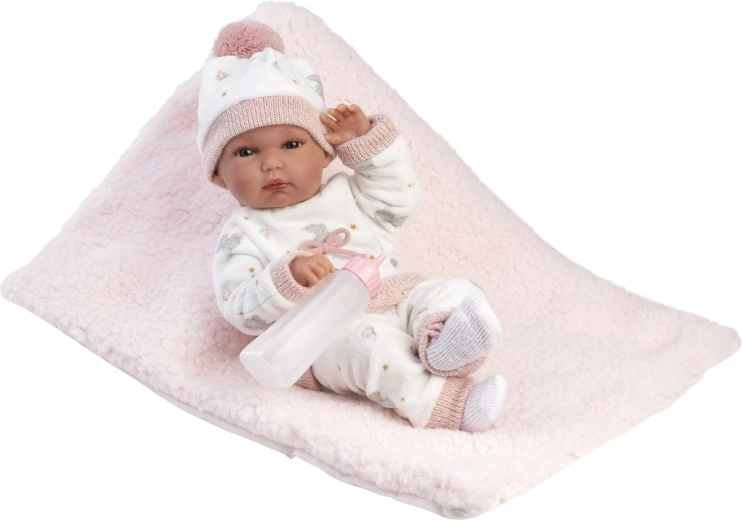 Llorens New born dievčatko – realistická bábika bábätko 35 cm