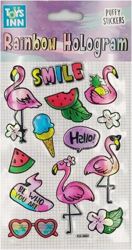 Holografické samolepky Smile – dúhový efekt