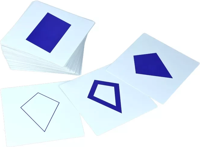 Karty ku geometrickej komode Montessori Moyo Montessori