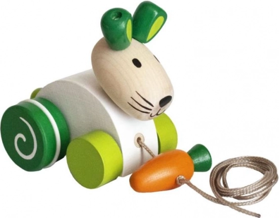 Ťahacia hračka zajačik s mrkvou