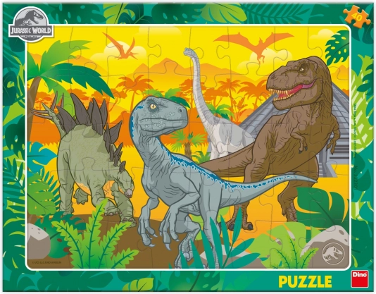 Puzzle Jurský svet 40 dielikov doskové