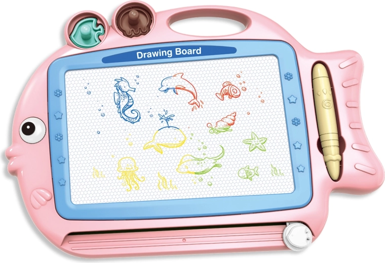 Obojstranná kresliaca tabuľka rybka 2v1 SPARKYS