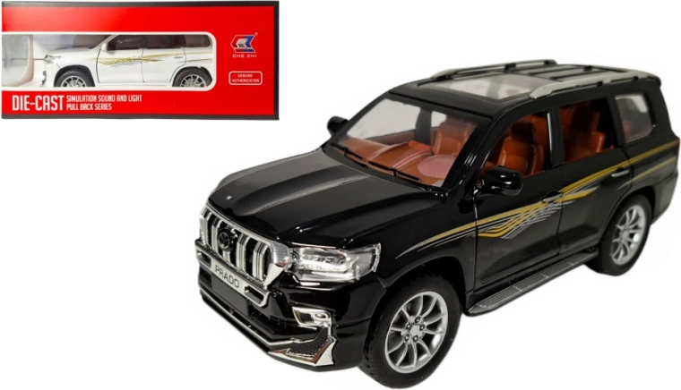 Kovový model Toyota Land Cruiser Prado 1:24 so svetlom a zvukom