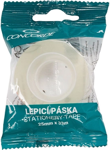 Lepiaca páska CONCORDE 25 mm × 33 m transparentná