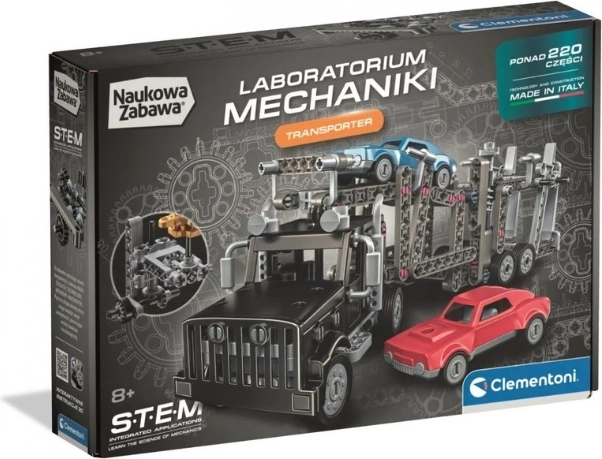 Clementoni Laboratórium mechaniky – autotransportér 2 v 1 stavebnica