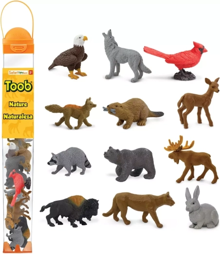 Tuba s figúrkami Safari Ltd. príroda (12 figúrok)