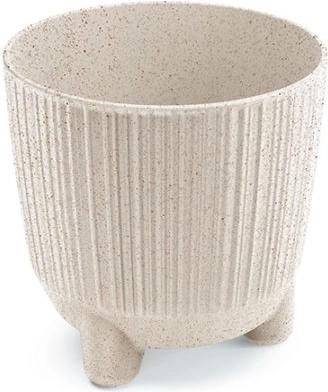 Kvetináč Ryfo N Eco Wood 10,7 cm biely