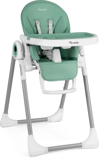Jedálenská stolička s lehátkom NUKIDO Belo zelená