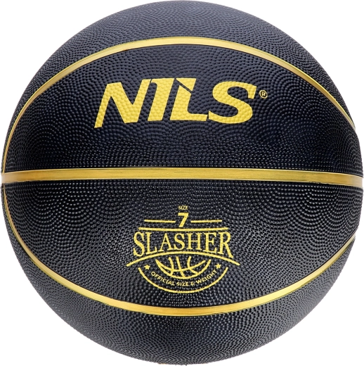 Basketbalová lopta NILS Slasher veľkosť 7 čierna