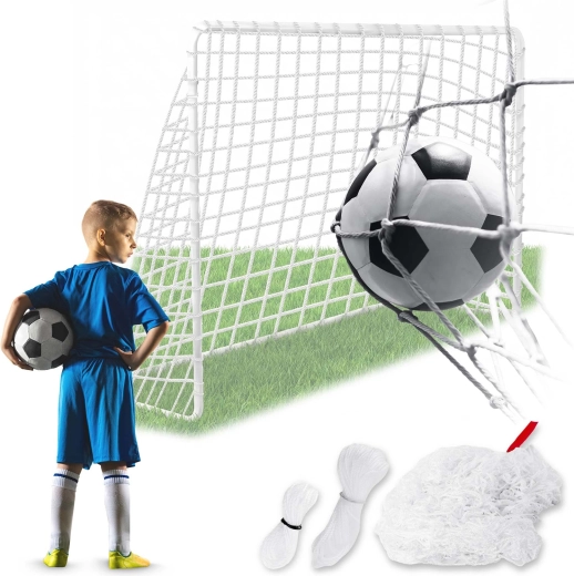 Neo-Sport silná sieť do futbalovej bránky 300 × 200 × 90 cm