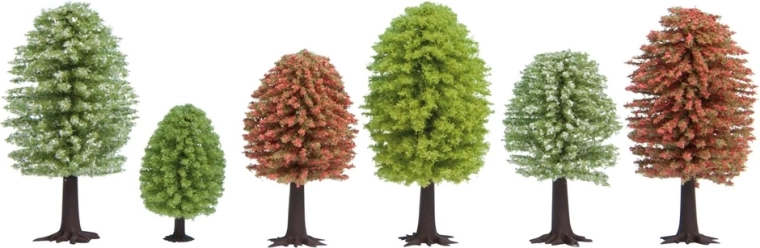 Noch jarné stromy – sada 10 ks (5–9 cm)