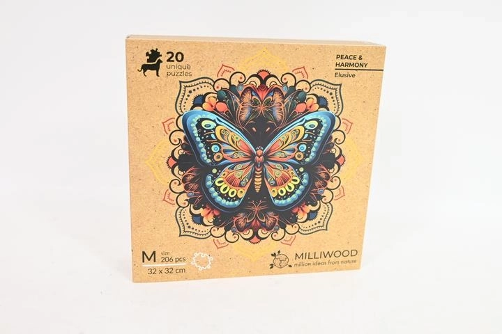 Milliwood Peace and Harmony – drevené puzzle motýľ
