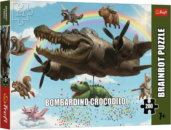 Trefl puzzle BrainRots Bombardino Crocodilo 200 dielikov