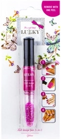 Lukky lak na nechty a trblietky fuchsiovej farby