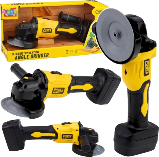 Detská uhlová brúska so zvukom – žltá