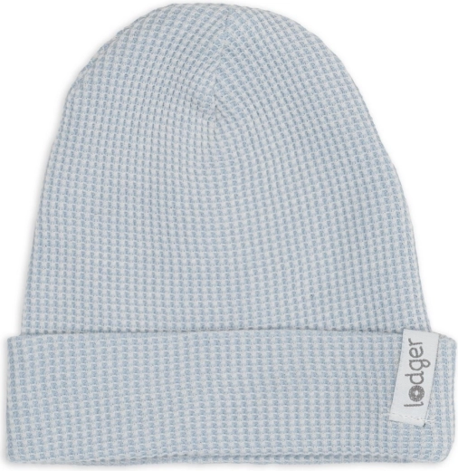 Lodger bavlnená čiapka beanie ciumbelle blue fogg 0–6 mesiacov
