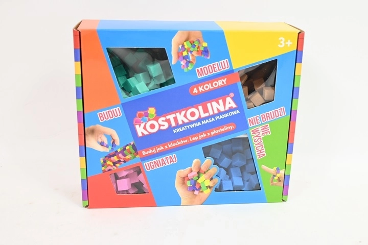 Kostkolina modrá – modelovacia hmota, 4 farby