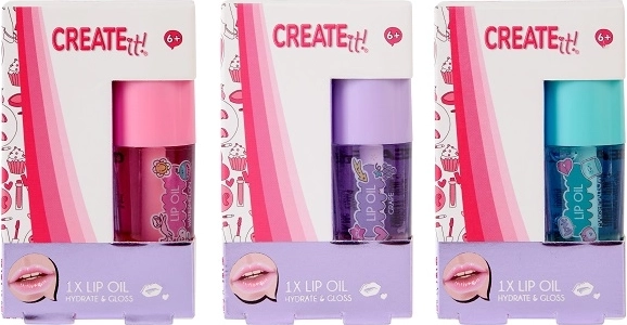 Create it! olej na pery pre deti, 3 varianty
