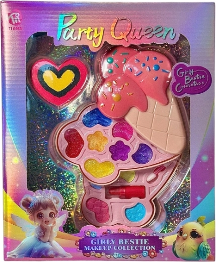 Kreatívna kozmetická sada pre bábiky v paletke v tvare zmrzliny