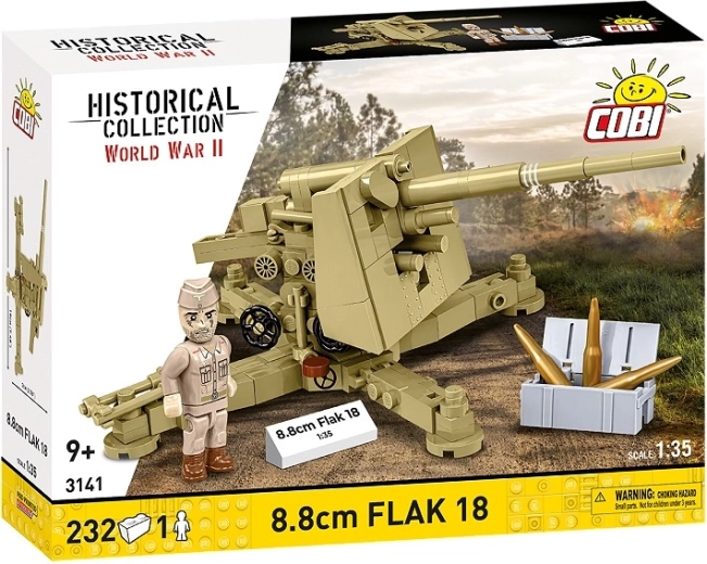 Stavebnica 8,8 cm Flak 18 1:35 – historické delo z púšte