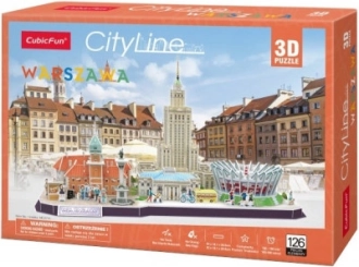 3D puzzle CityLine panorama Varšava 159 dielikov